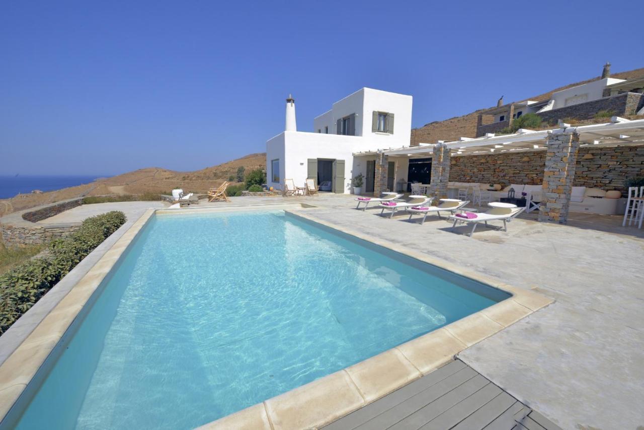 Spectacular Sunset View Villa At Melissaki Ioulis Exterior foto
