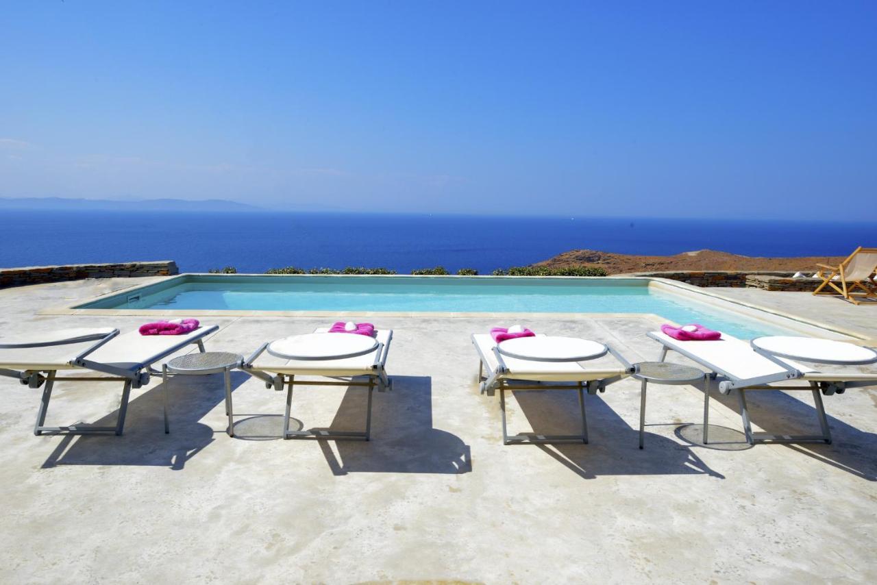Spectacular Sunset View Villa At Melissaki Ioulis Exterior foto