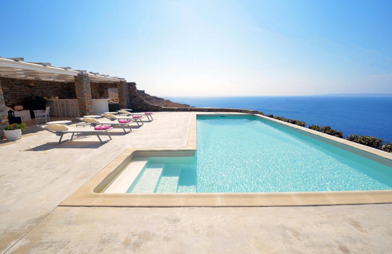 Spectacular Sunset View Villa At Melissaki Ioulis Exterior foto