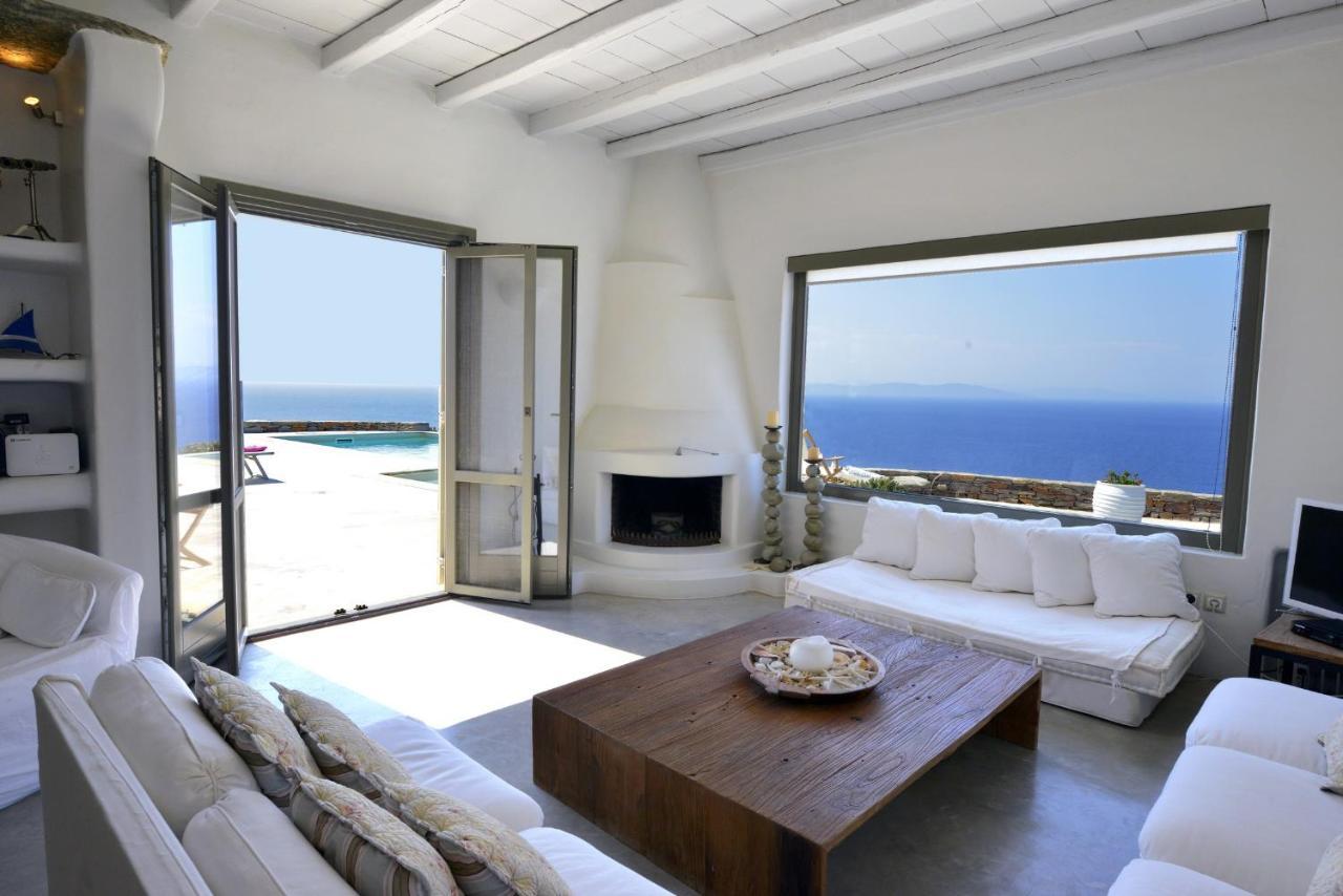 Spectacular Sunset View Villa At Melissaki Ioulis Exterior foto