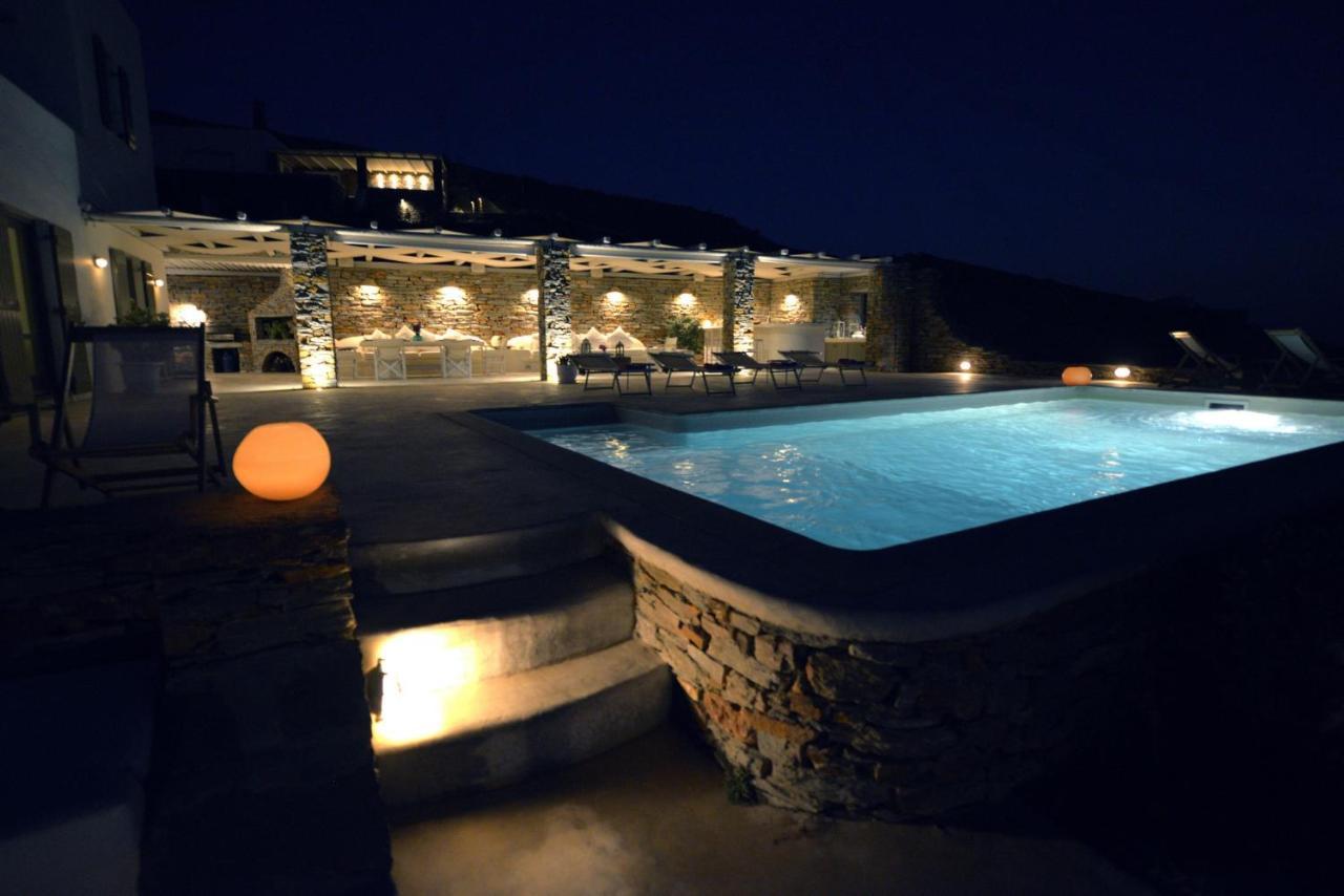 Spectacular Sunset View Villa At Melissaki Ioulis Exterior foto