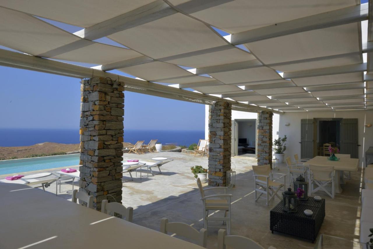 Spectacular Sunset View Villa At Melissaki Ioulis Exterior foto
