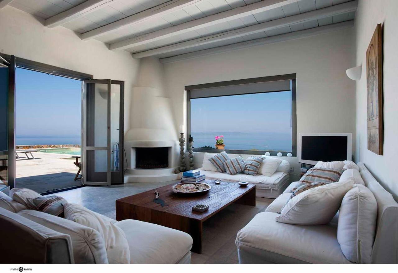 Spectacular Sunset View Villa At Melissaki Ioulis Exterior foto