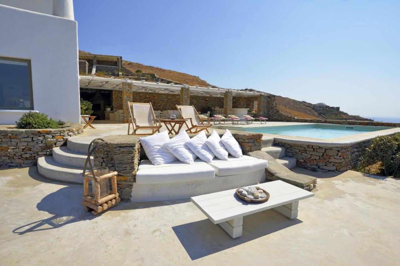 Spectacular Sunset View Villa At Melissaki Ioulis Exterior foto