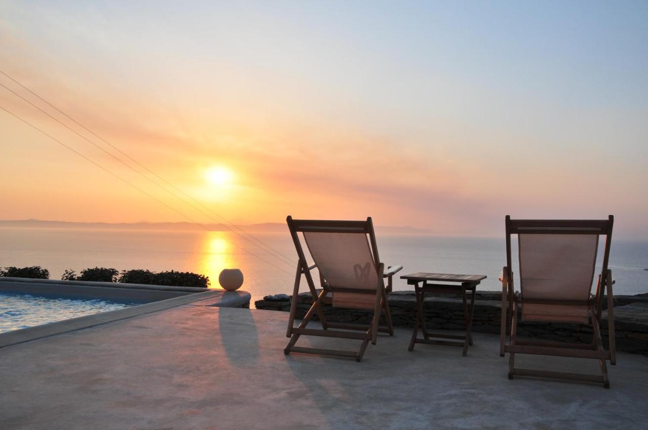 Spectacular Sunset View Villa At Melissaki Ioulis Exterior foto