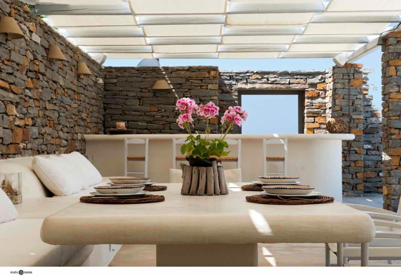 Spectacular Sunset View Villa At Melissaki Ioulis Exterior foto