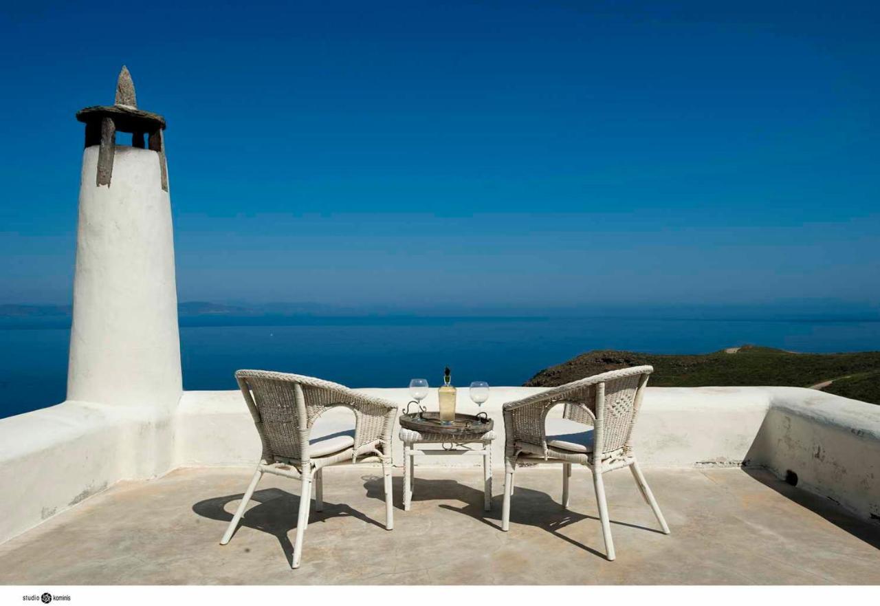 Spectacular Sunset View Villa At Melissaki Ioulis Exterior foto
